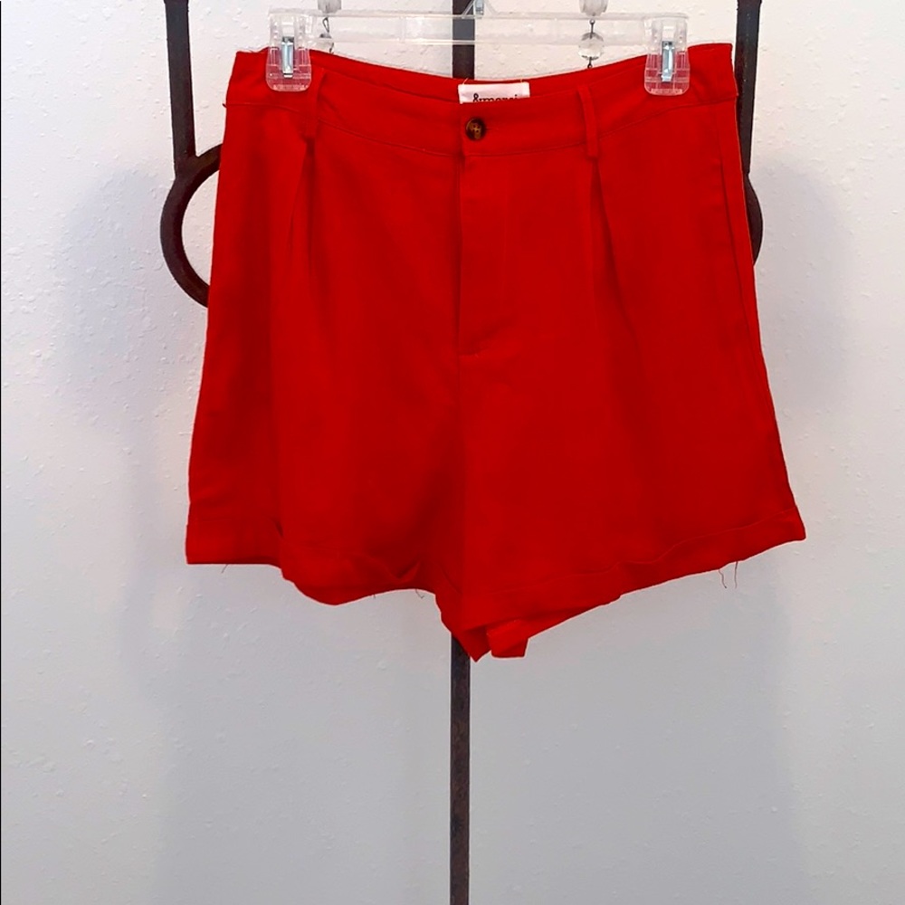 And Merci spice orange shorts